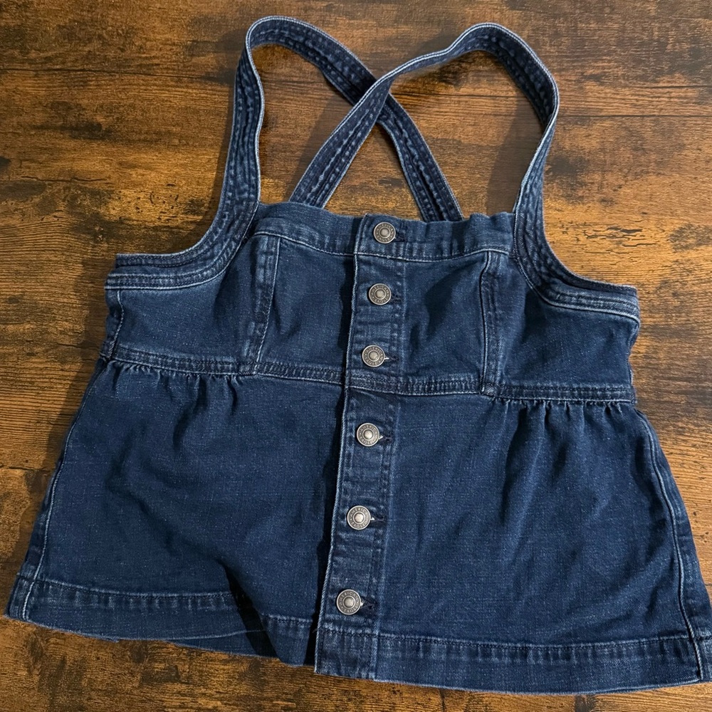 American Eagle | Denim Babydoll Top